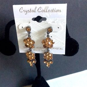 Genuine Austrian Crystal Dangle Earrings